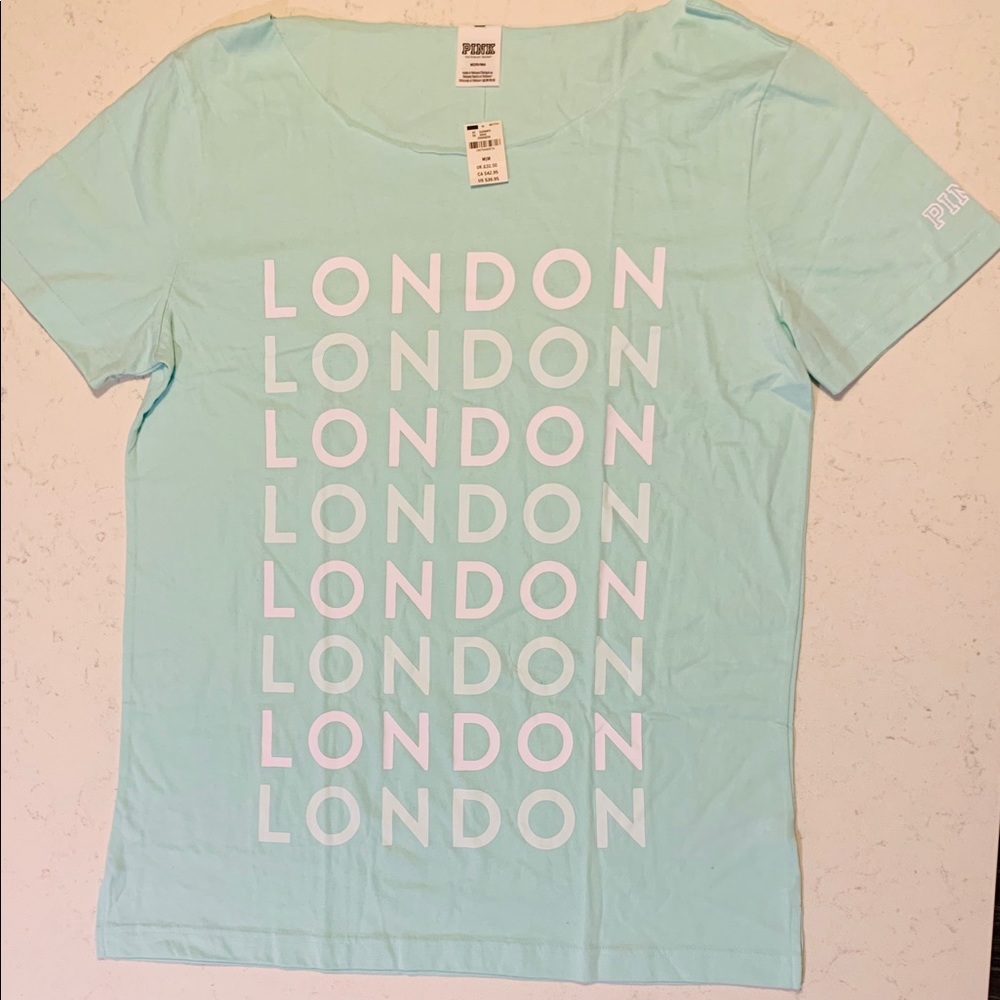“NEW” PINK Victoria’s Secret London SS T-Shirt M